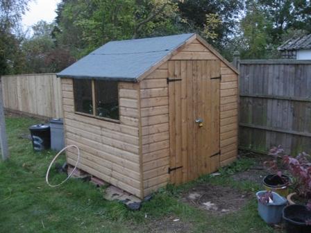 Shed before cat fencing